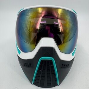 HK Army Paintball KLR Padded Protective Paintball Goggle Teal/White